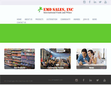 Tablet Screenshot of emdsalesinc.com